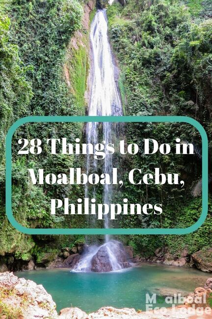 Moalboal, #Cebu, #Philippines is home to the famous sardine run at Panagsama Beach, but there are plenty more day trips from #Moalboal. Canyoneering at Kawasan Falls, go chasing waterfalls, hike Osmena Peak. Moalboal Eco Lodge share 28 things to do in Moalboal #moalboalcebu #moalboalphilippines #thingstodomoalboal #kawasanfalls #osmenapeak #diving #scubadiving #thingstodo #budgettravel #ecotourism #responsibletravel #greentravel #sustainabletravel #bucketlist #travel 